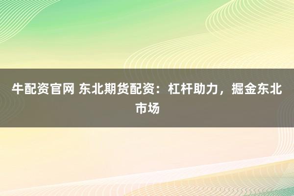 牛配资官网 东北期货配资：杠杆助力，掘金东北市场