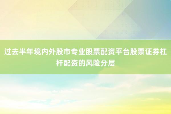 过去半年境内外股市专业股票配资平台股票证券杠杆配资的风险分层